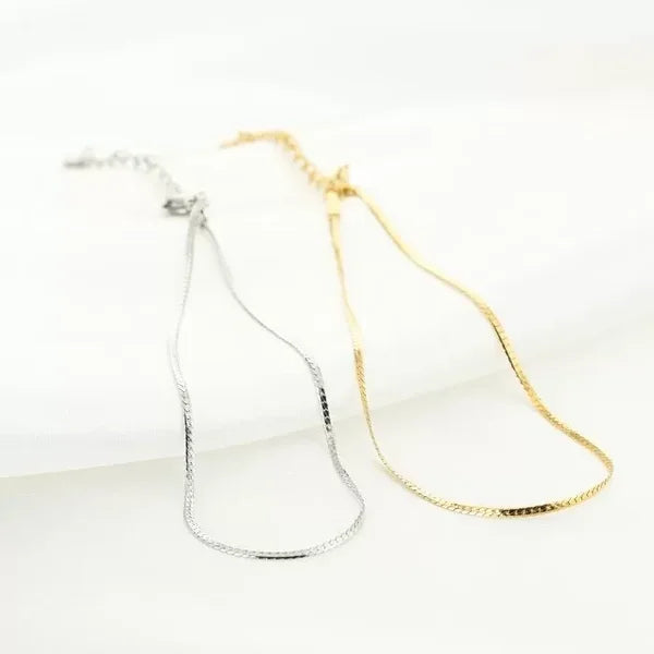 Enkelbandje - Small Snake - Zilver