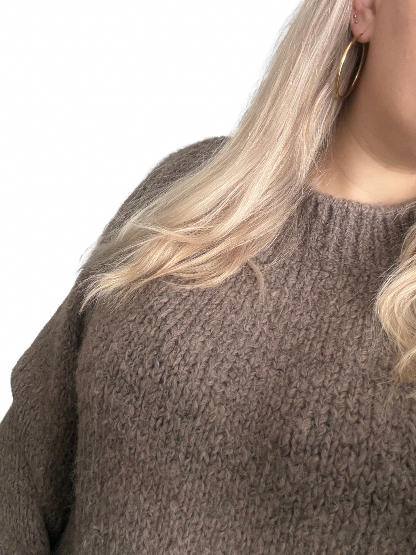 Priscilla Knit Trui - One Size - Khaki