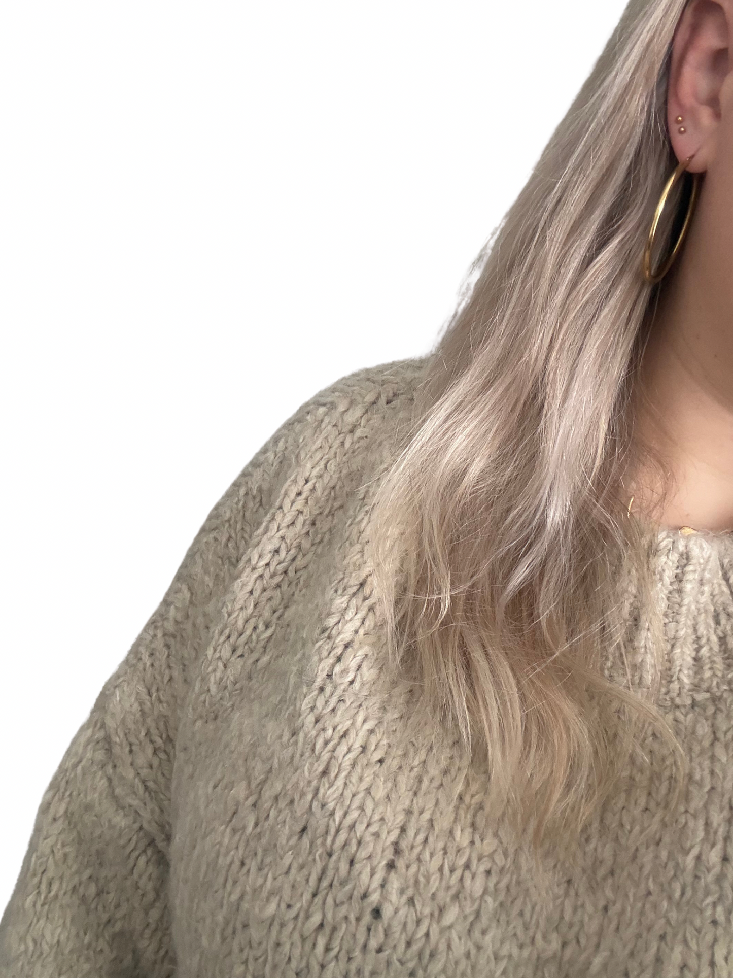 Priscilla Knit Trui - One Size - Beige