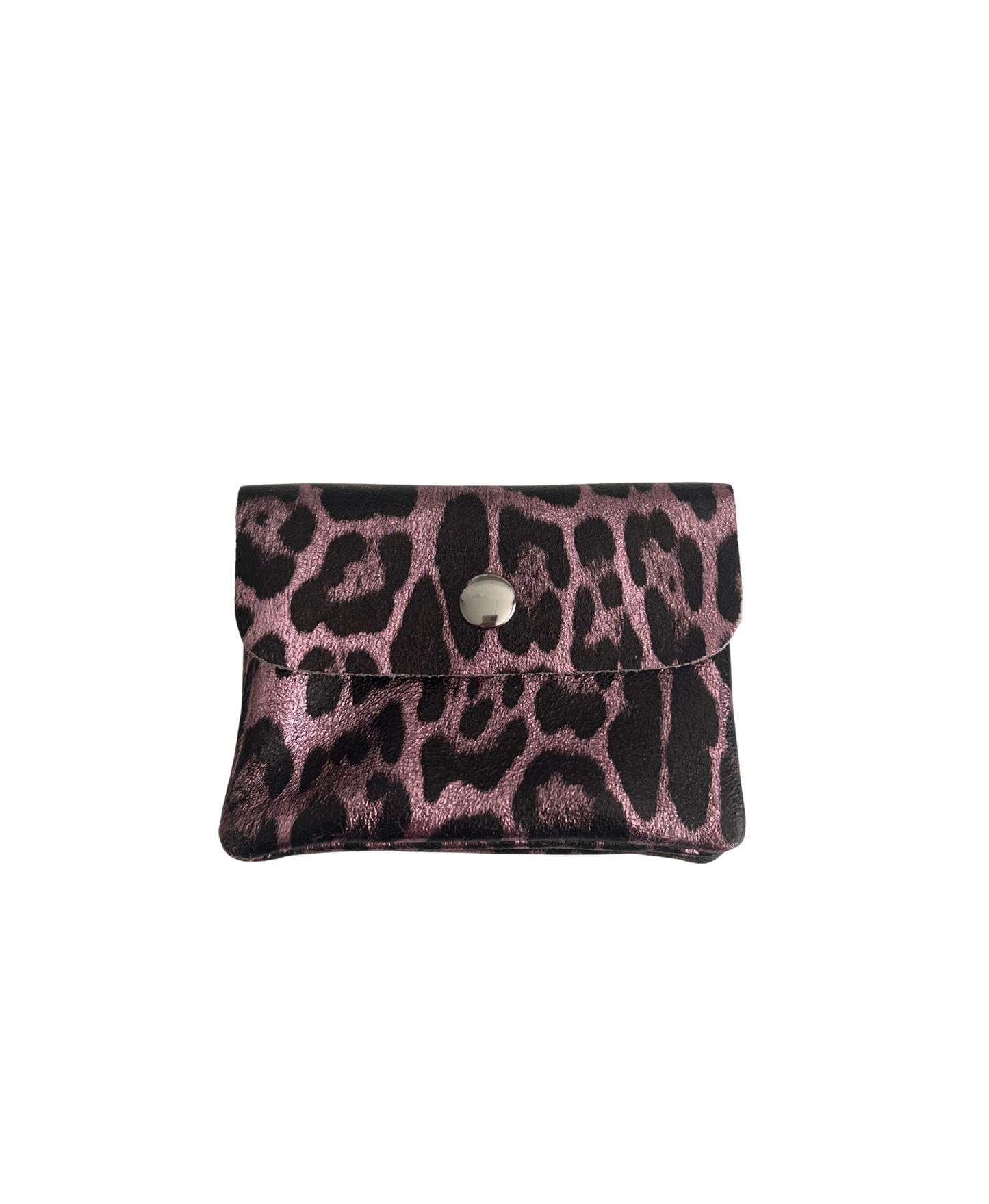 Nina Portemonnee Metallic Panter 100% Leer - Meerdere kleuren