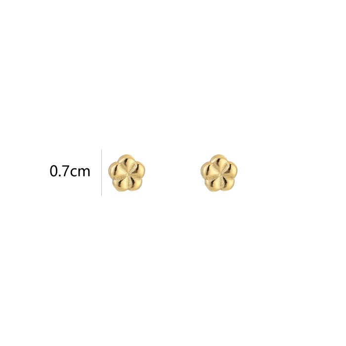 Oorknop Flower Basic - Goud