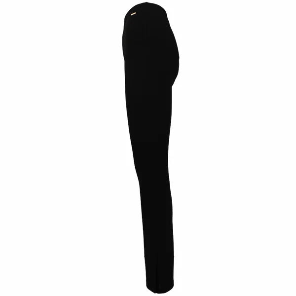 Flared Rib Split – Zwart