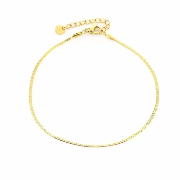 Enkelbandje - Small Snake - Zilver