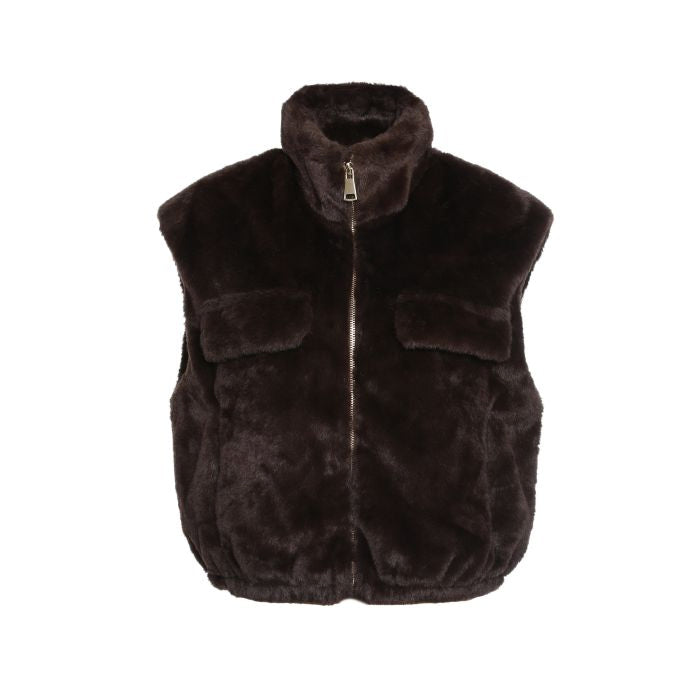 Lorena Gilet - One Size - Choco