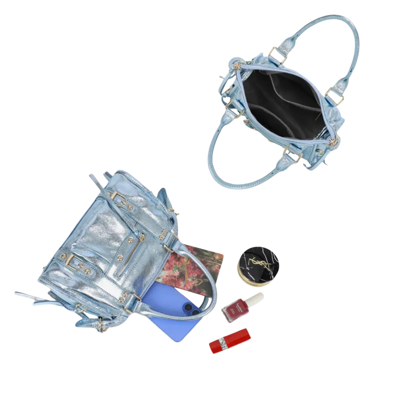 Urban Tas Metallic Shimmer - Blauw