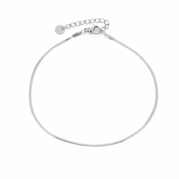 Enkelbandje - Small Snake - Zilver