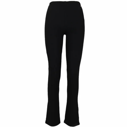 Flared Rib Split – Zwart