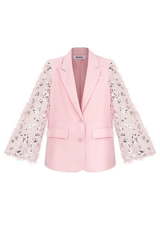 Noelle Blazer - Pastel Pink