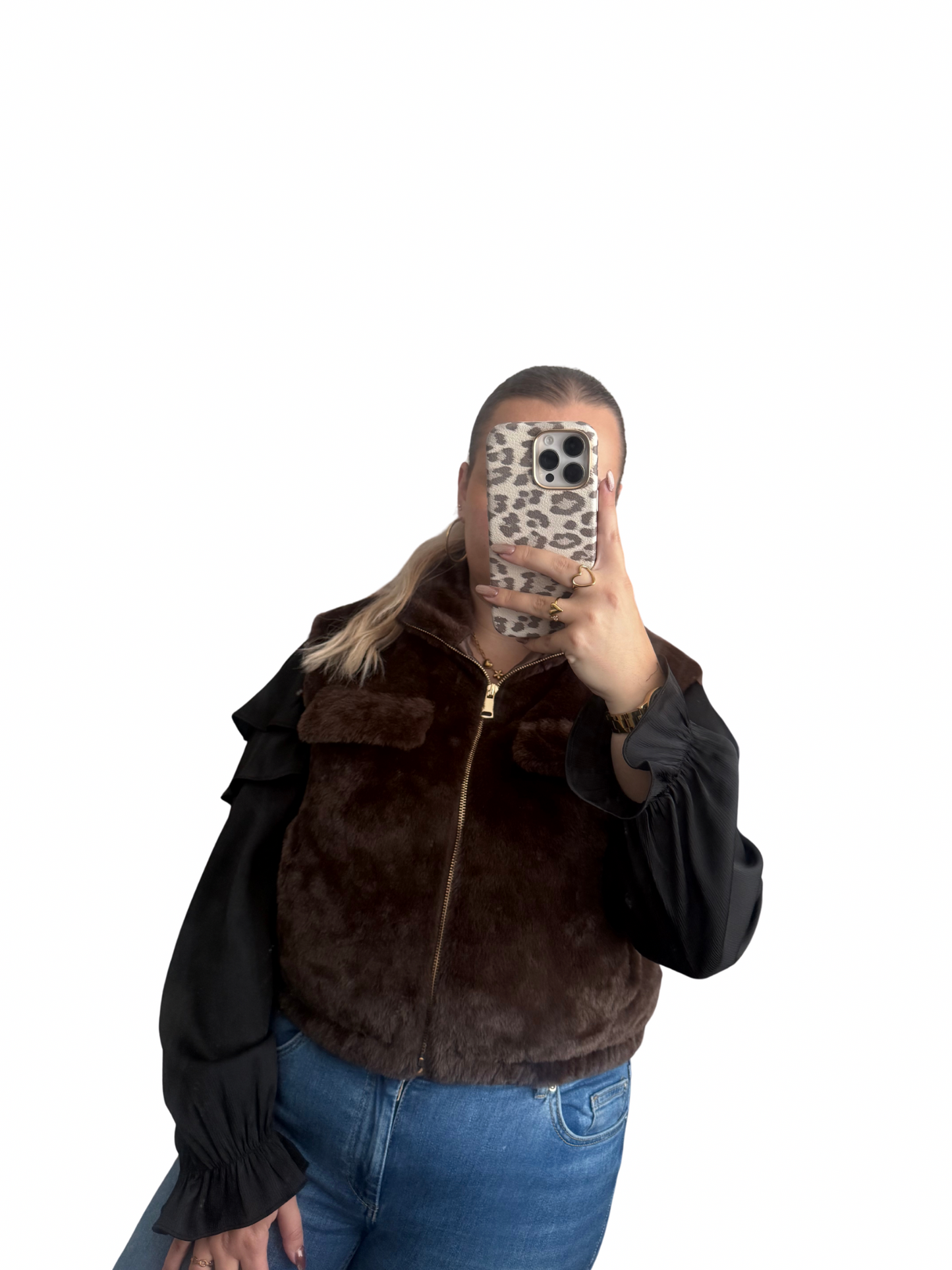 Lorena Gilet - One Size - Choco