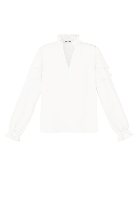 Ruffle Blouse - Wit