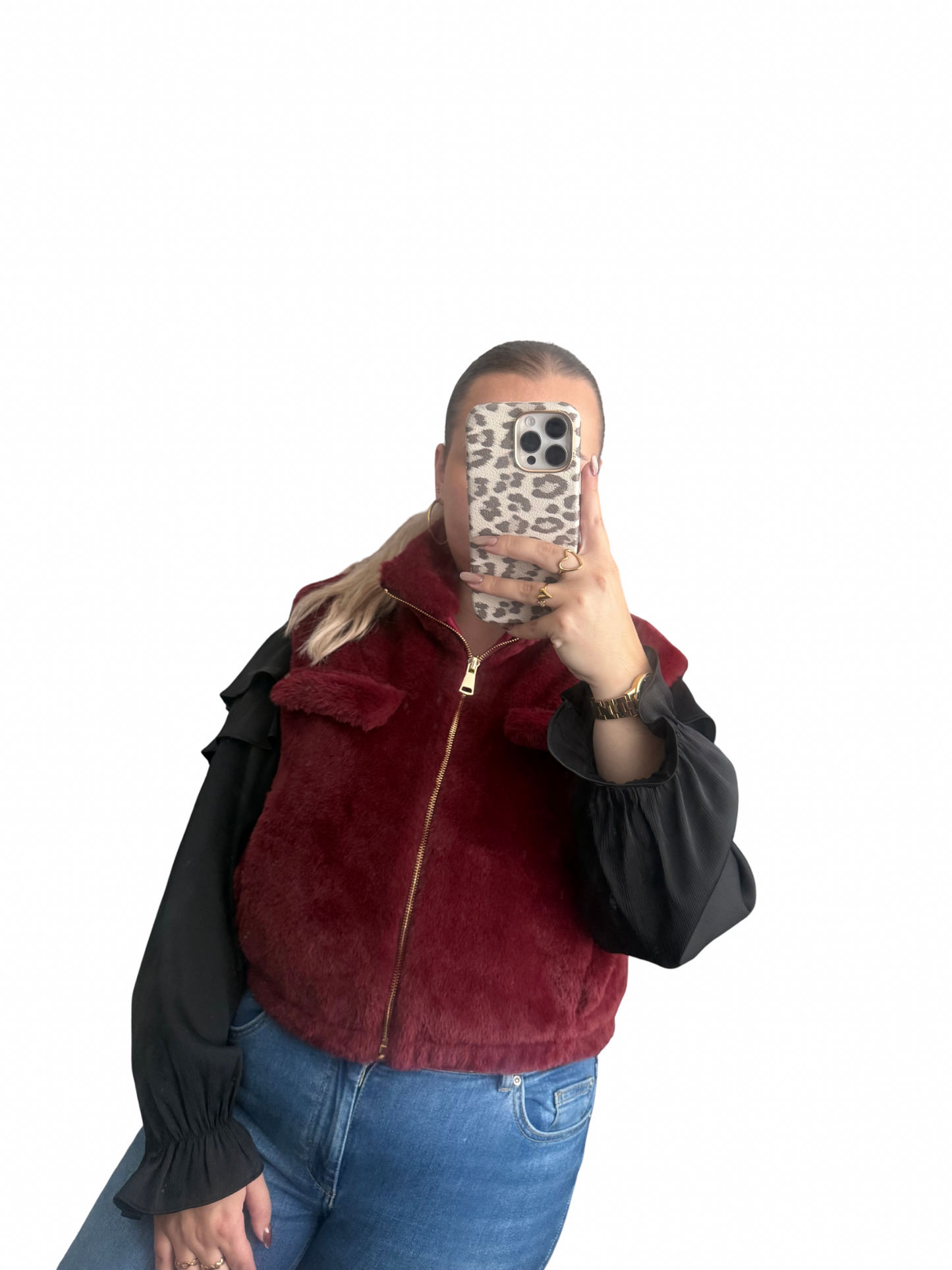 Lorena Gilet - One Size - Bordeaux