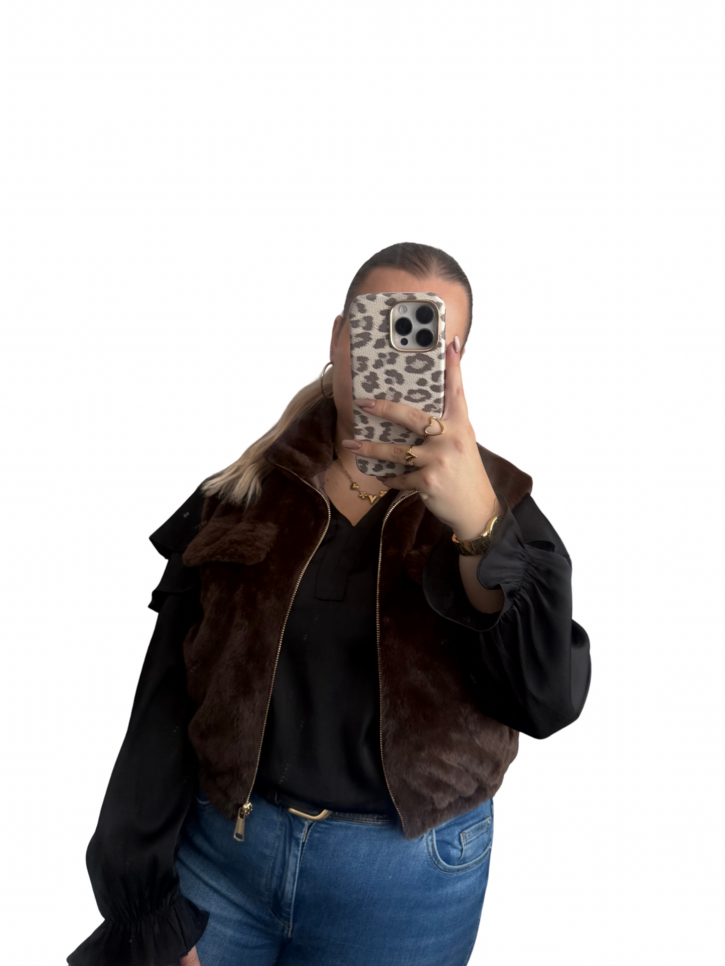 Lorena Gilet - One Size - Choco