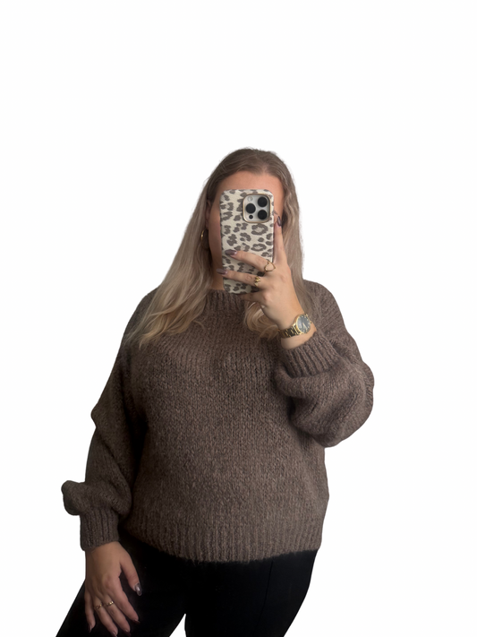 Priscilla Knit Trui - One Size - Khaki