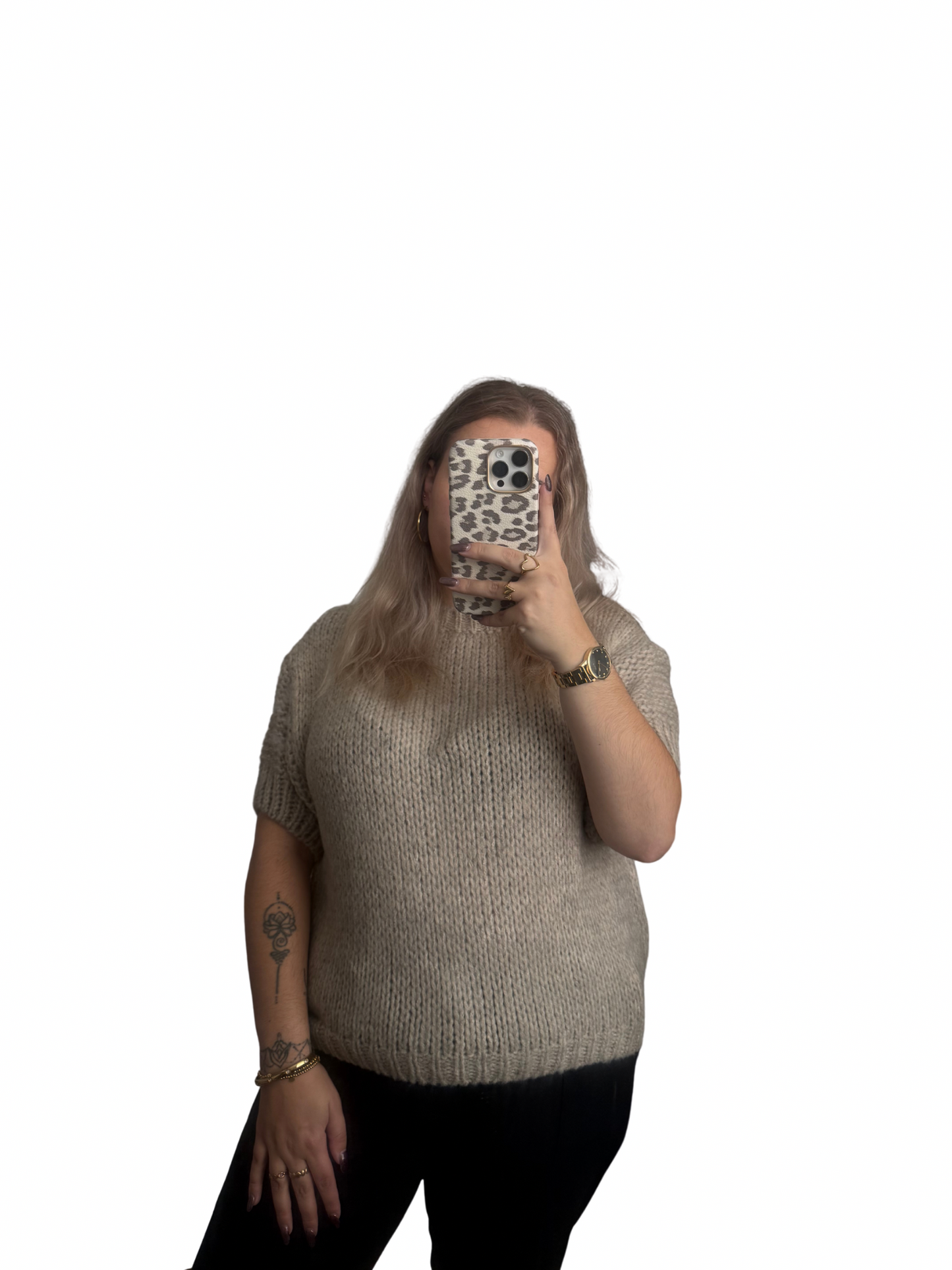 Indira Knit Trui - One Size - Beige