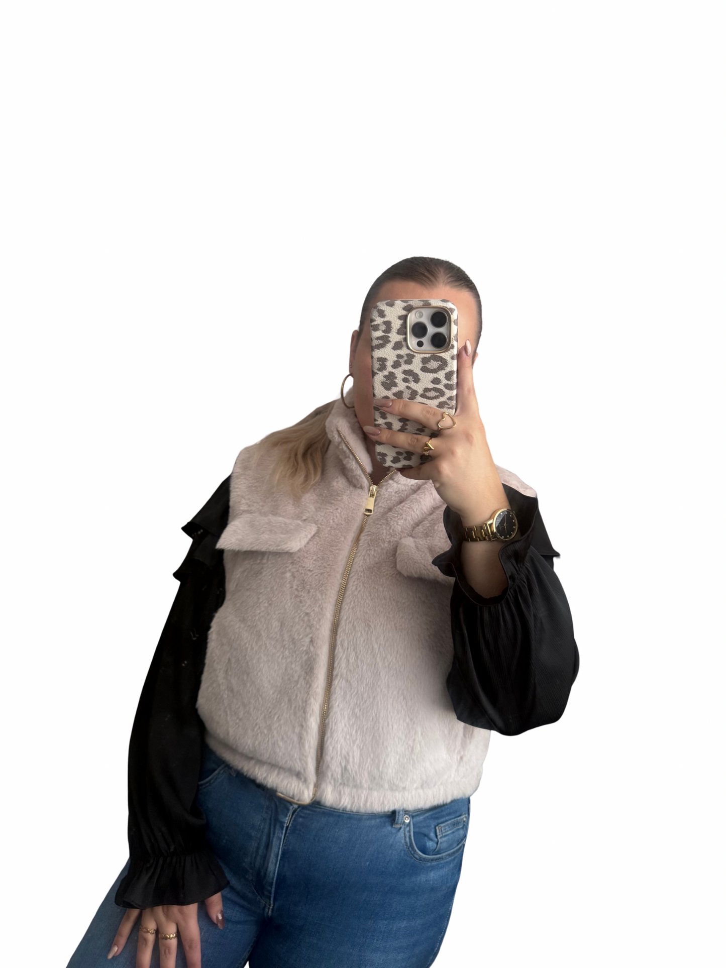 Lorena Gilet - One Size - Beige