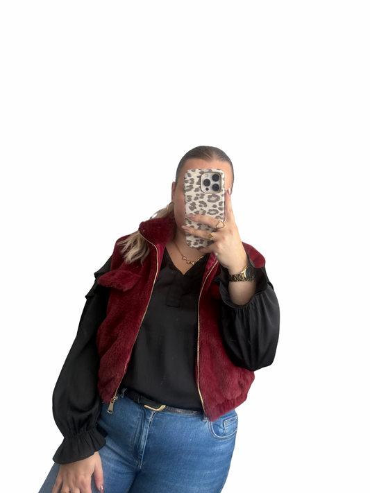 Lorena Gilet - One Size - Bordeaux