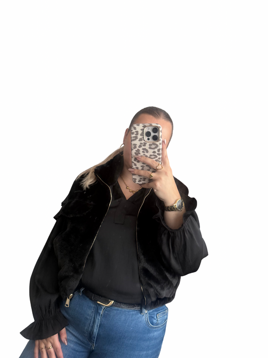 Lorena Gilet - One Size - Zwart