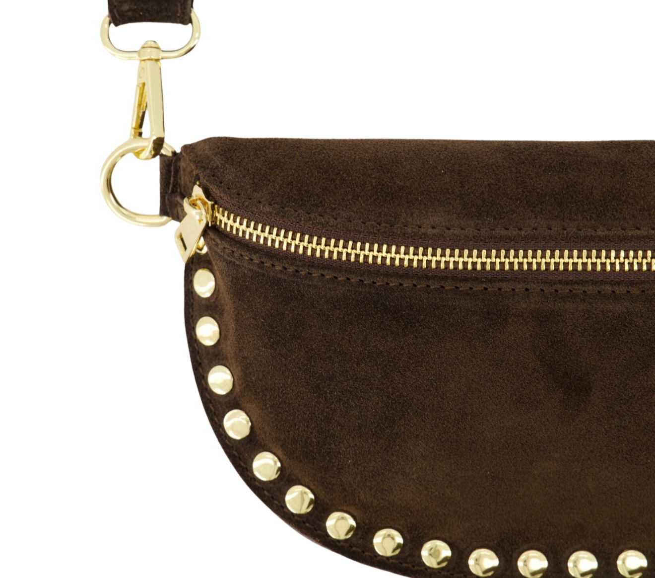 Ruby Heup Tas 100% Leer - Suede Bruin