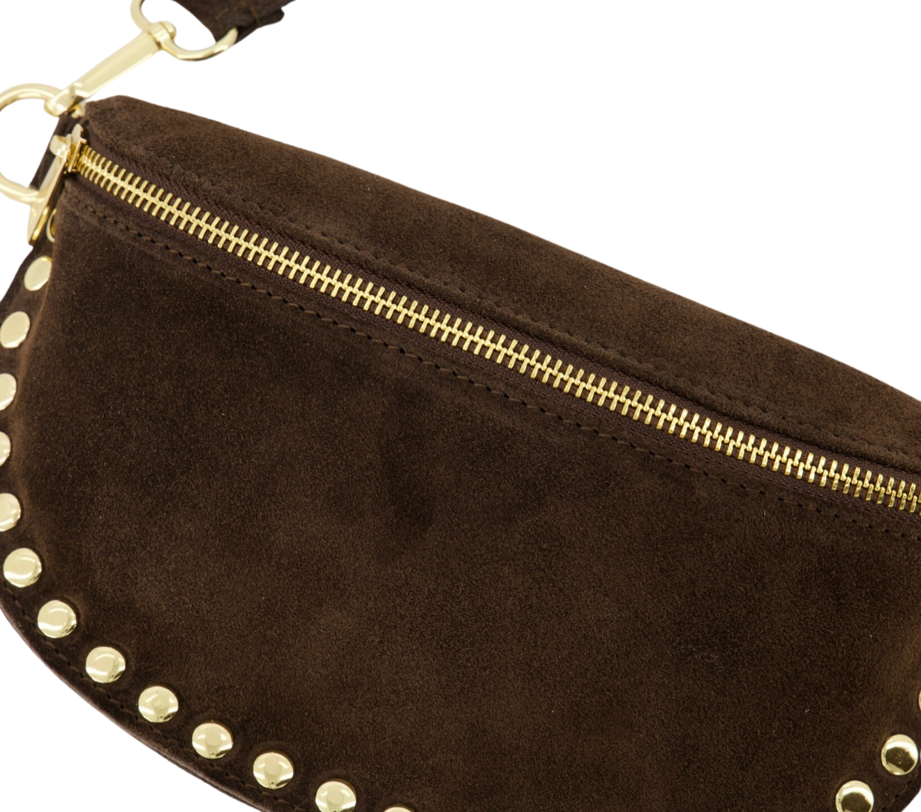 Ruby Heup Tas 100% Leer - Suede Bruin