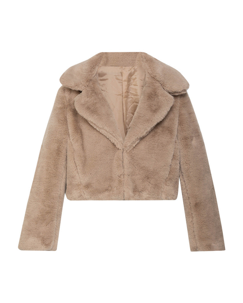 Fluffy Jas - Taupe