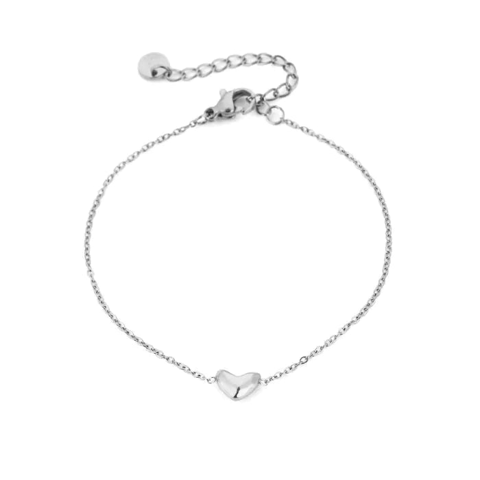Armband Basic Heart - Zilver