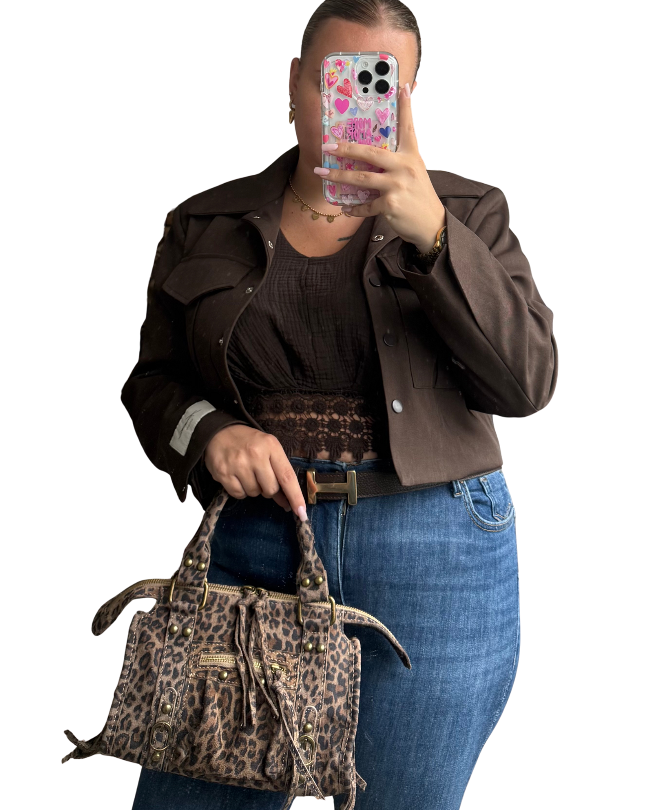 Hélene Riem 100% Leer - Koffie Bruin