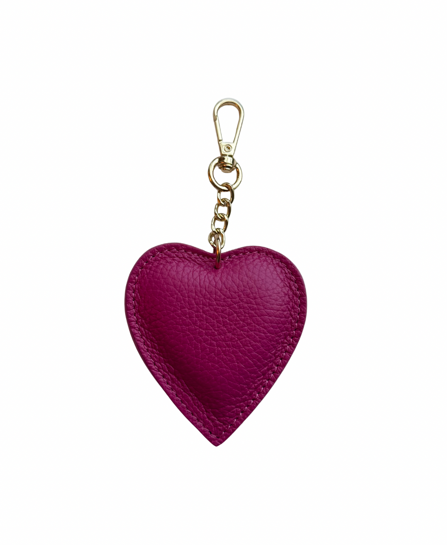 Hanger / Bagcharm - Hartje 100% Leer - Meerdere kleuren