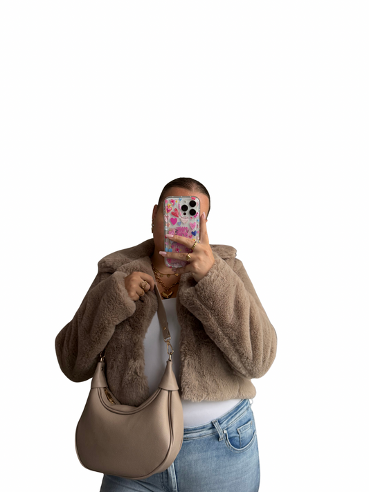 Fluffy Jas - Taupe