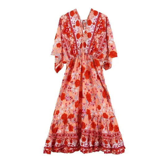 Zomer Jurk - One Size - Oranje