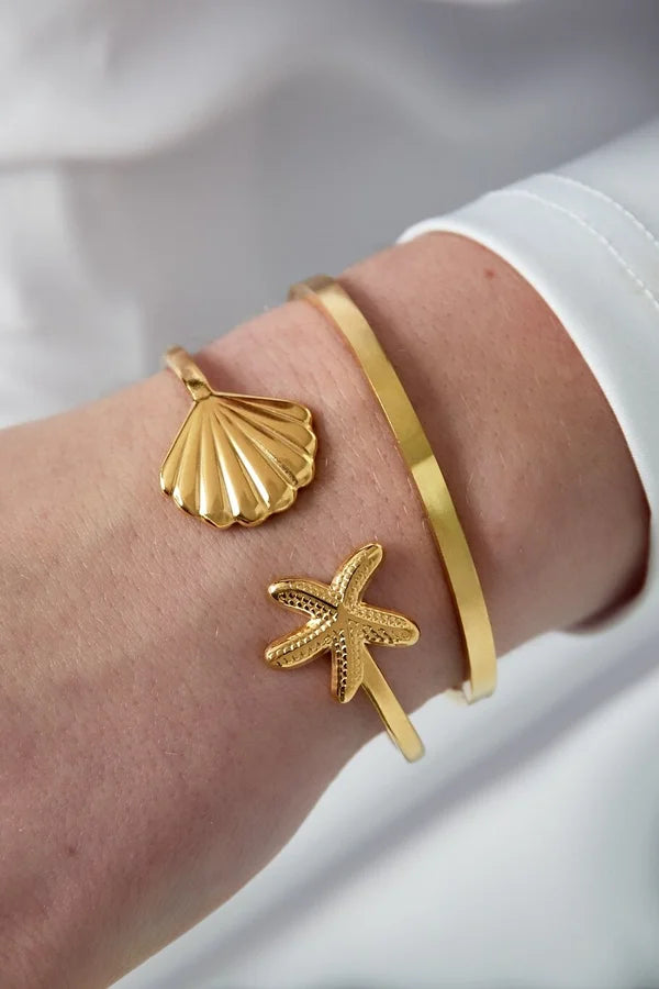 Bangle Armband Sea Life - Goud