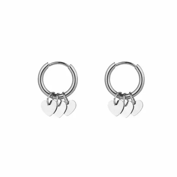 Oorbel Heartbeat - Zilver