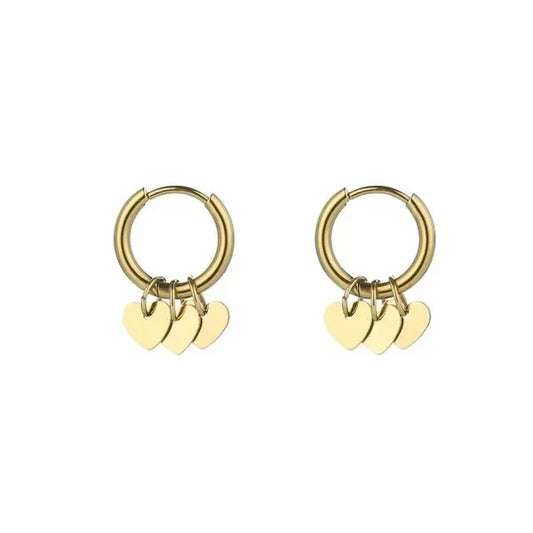 Oorbel Heartbeat - Goud