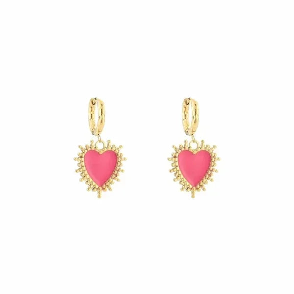 Oorbel Glowing Hearts - Meerdere kleuren