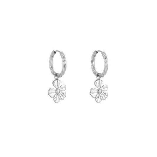 Oorbel Bloom - Zilver