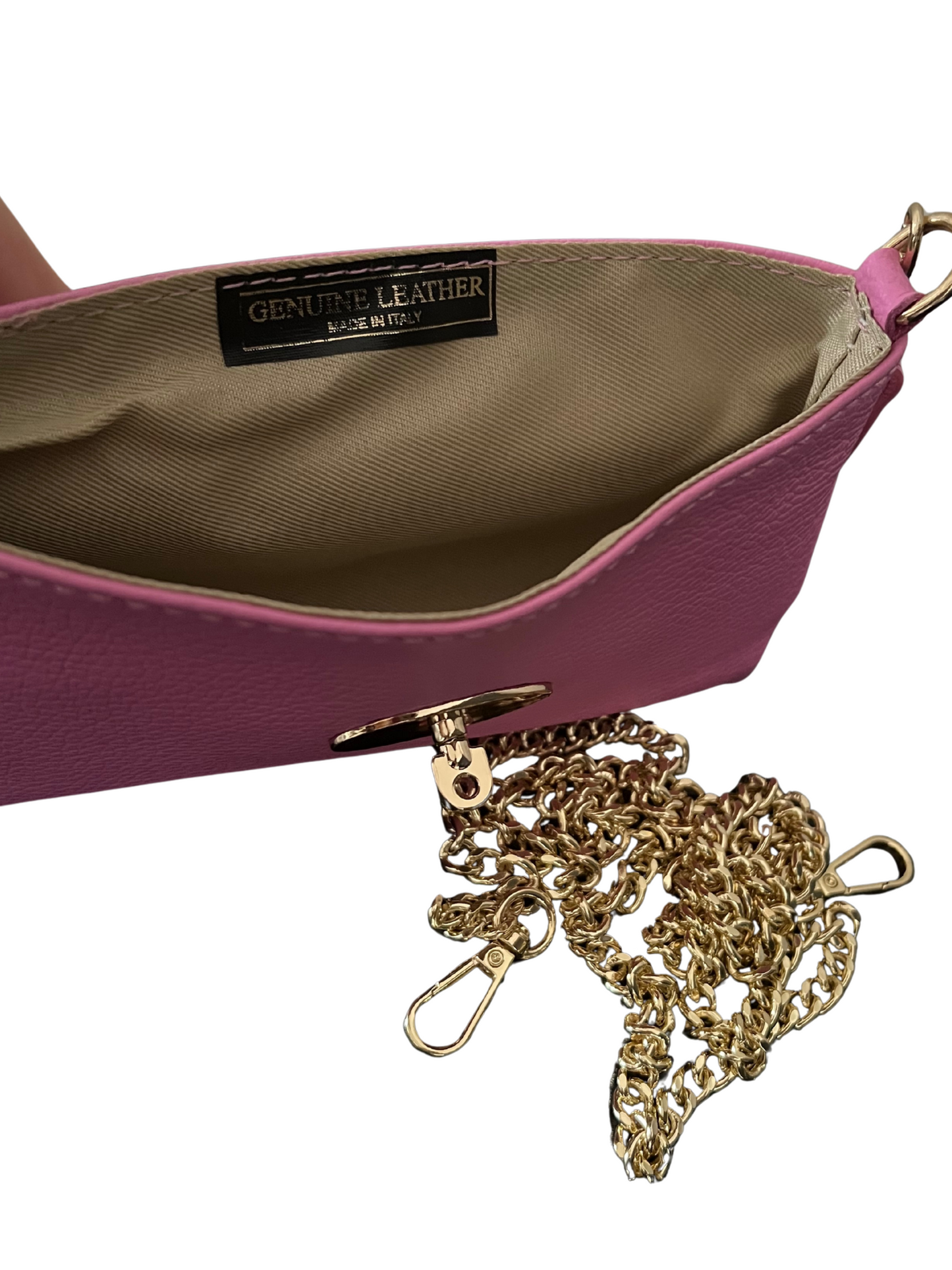 Pixie Tas 100% Leer - Roze