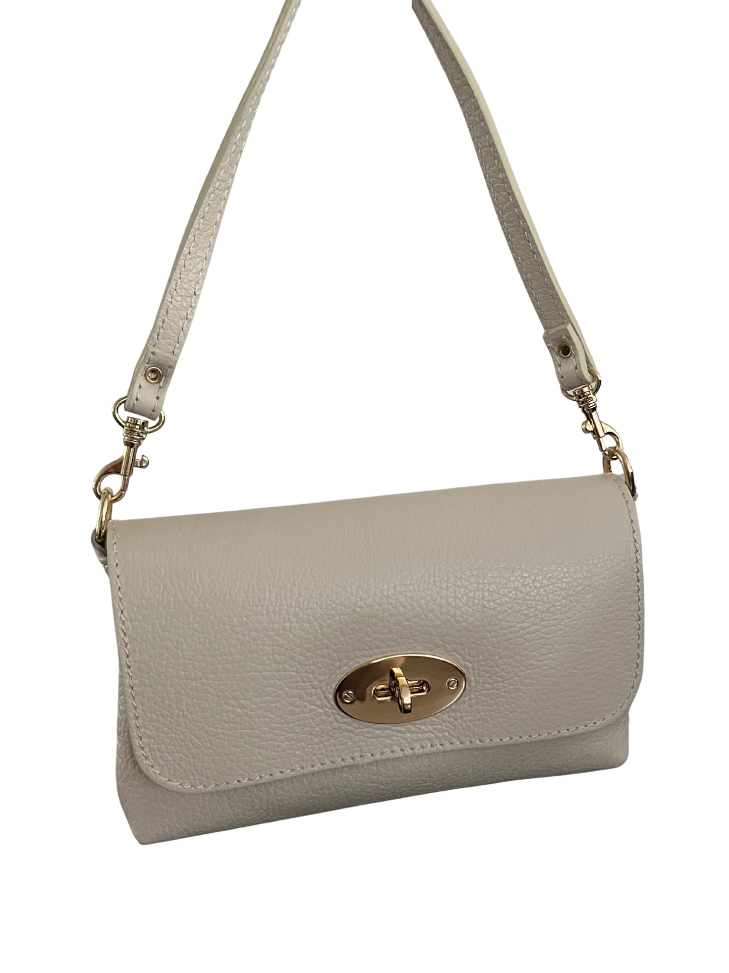 Pixie Tas 100% Leer - Beige