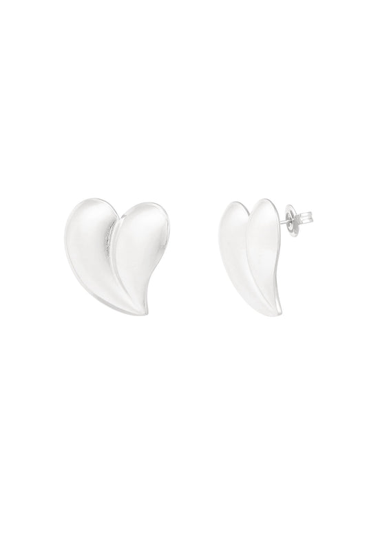 Oorbel Pure Heart - Zilver