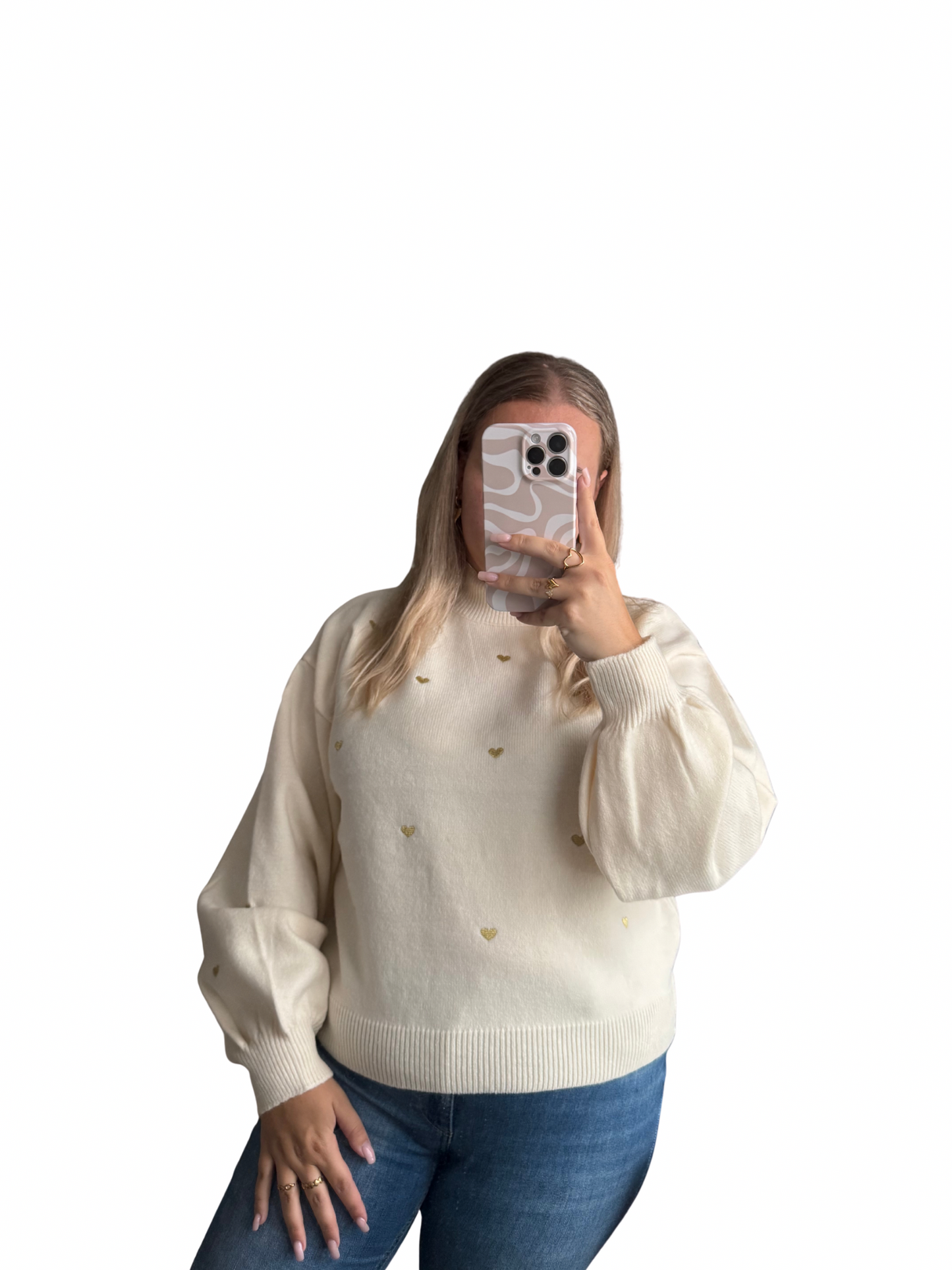 Hartjes Trui - Beige