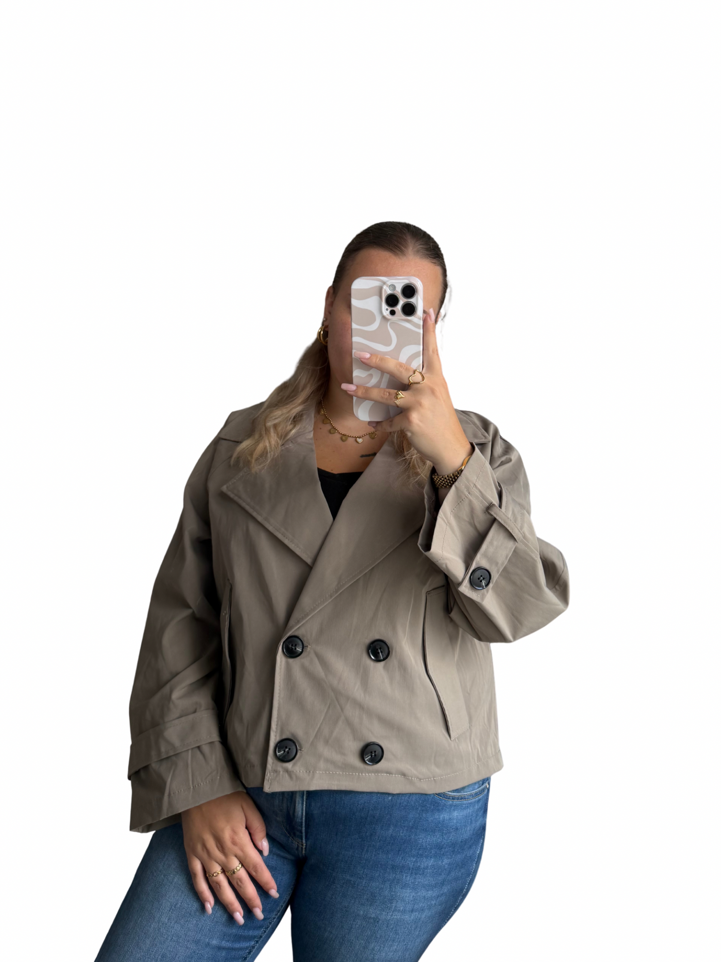 Olivia Trenchcoat - One Size - Taupe