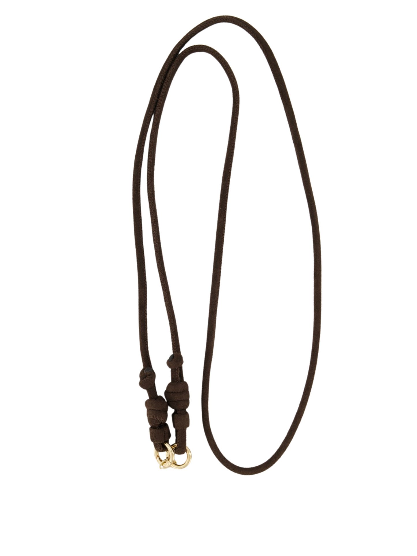 Telefoonkoord 100% Leer - Suede Koffie Bruin