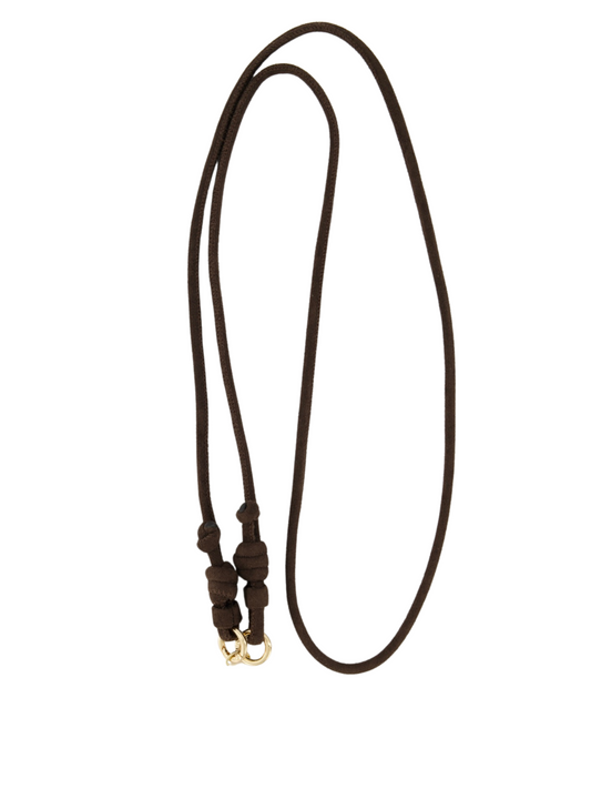 Telefoonkoord 100% Leer - Suede Koffie Bruin