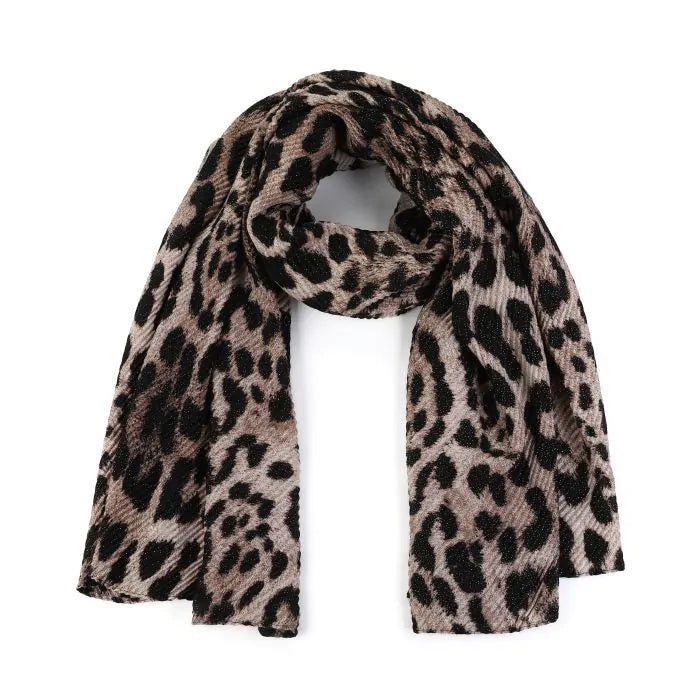 Sjaal Leo Glitter - Beige