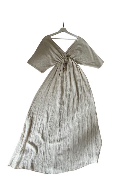 Maxi jurk Glitter Beige - One Size