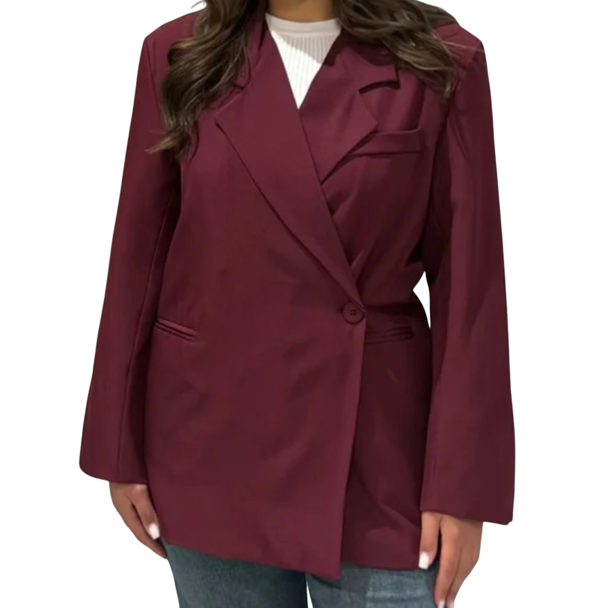 Lara Blazer - One Size - Bordeaux