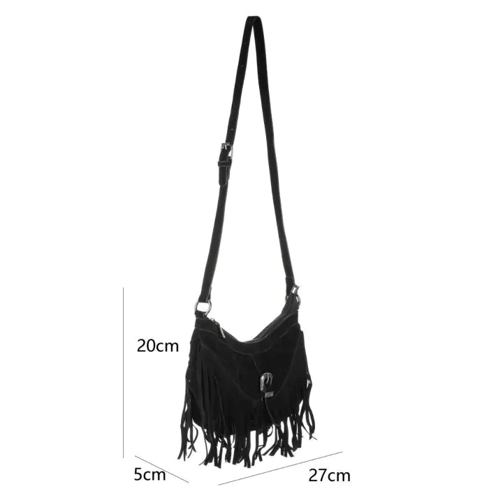 Kiara Tas - Suede Zwart