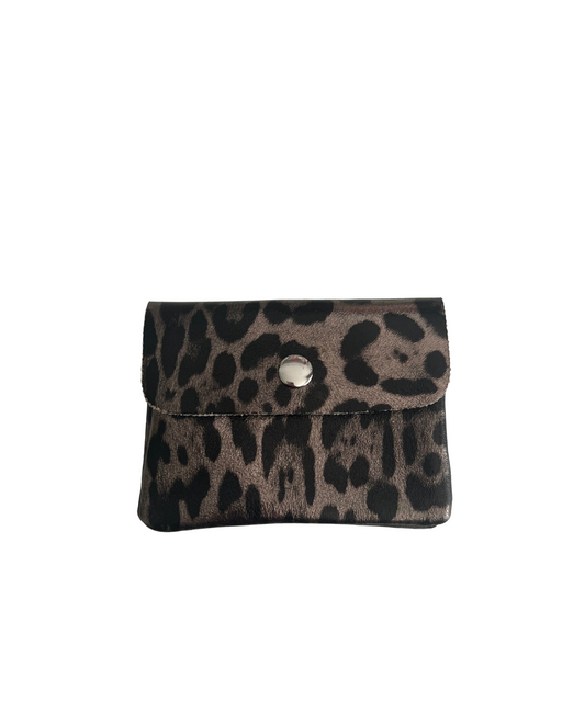 Nina Portemonnee Metallic Panter 100% Leer - Meerdere kleuren