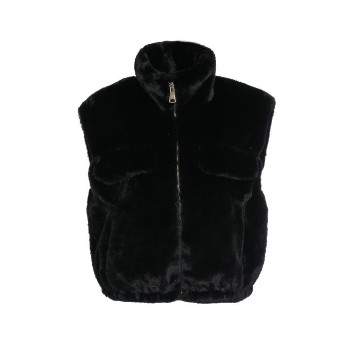 Lorena Gilet - One Size - Zwart