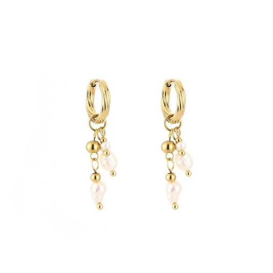 Oorbel Pearl Party - Goud