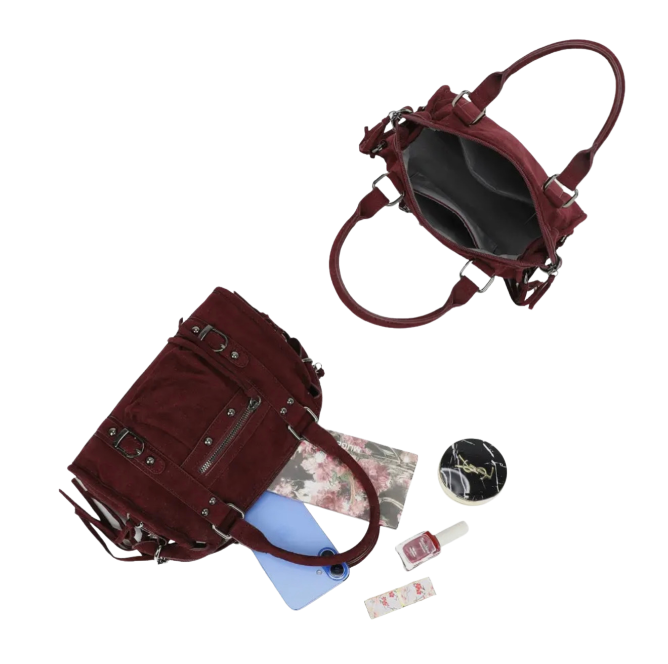 Urban Tas Suede - Burgundy