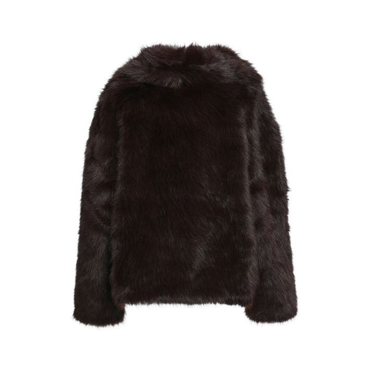 Kiki Faux Fur Jas - One Size - Choco